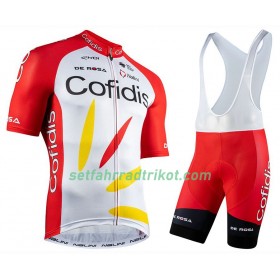 Fahrradbekleidung Radtrikot Kurzarm + Trägershorts 2020 Team Cofidis N001